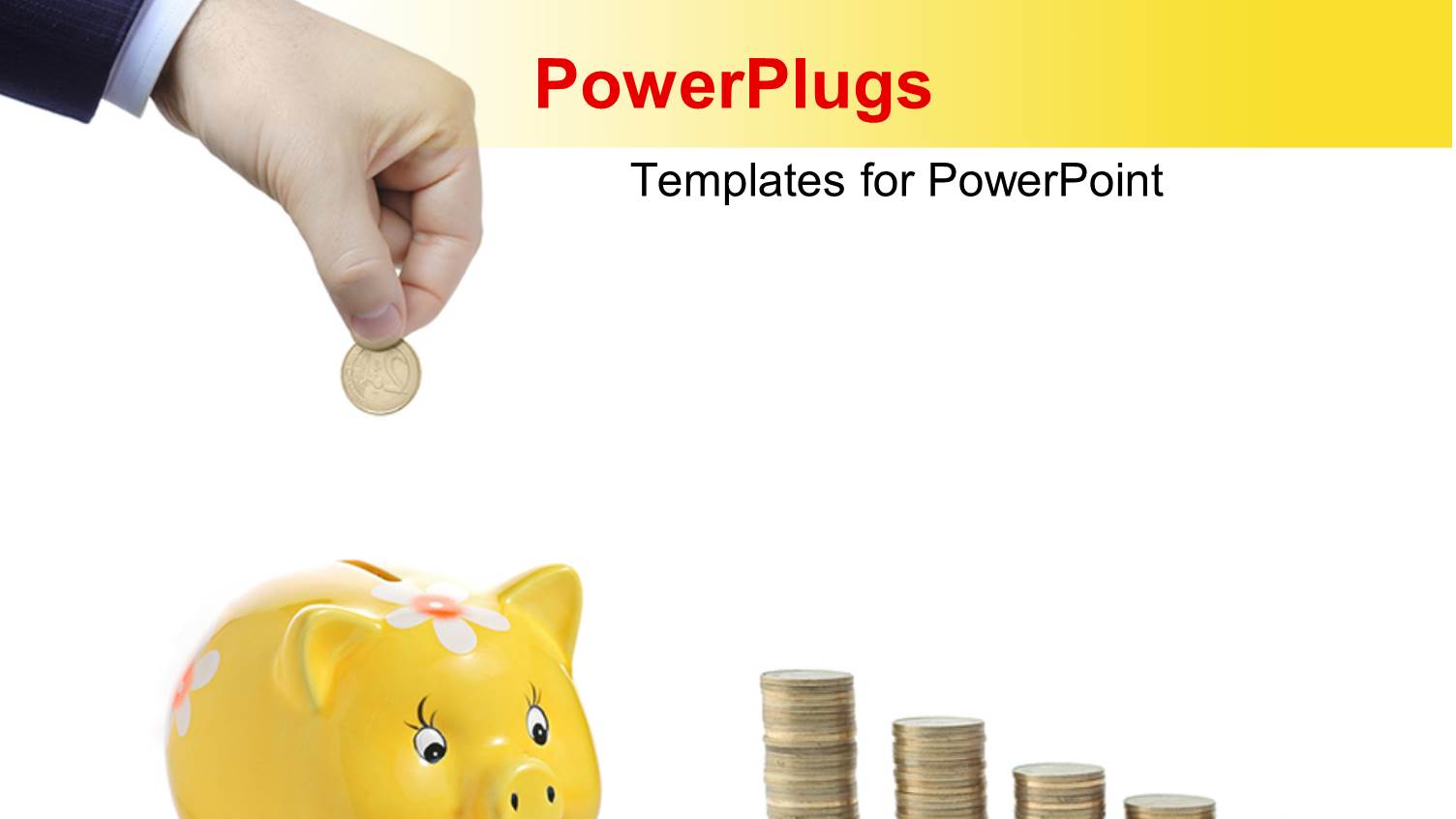 a Person Putting Coin into Piggy Bank