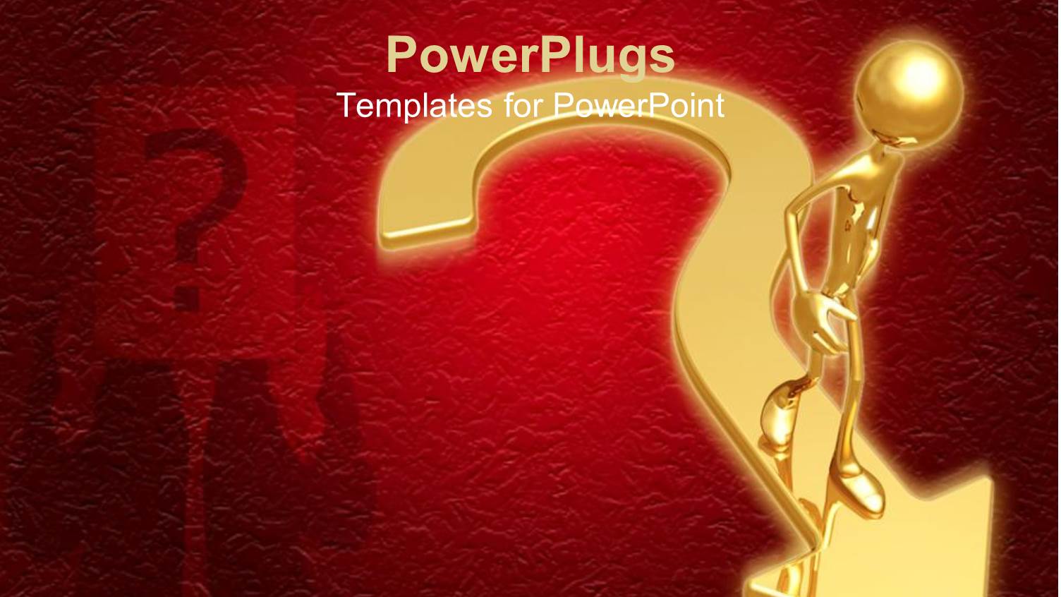 a Person with a Question Mark and an Arrow with Reddish Background