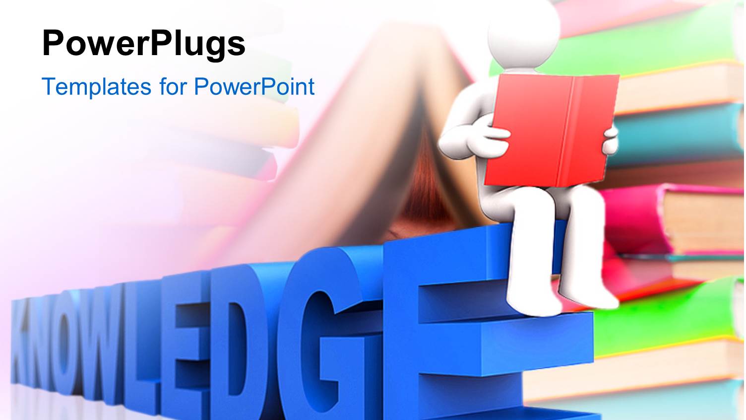 a Person Reading the Book with Books in the Background