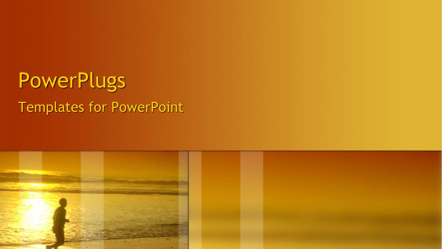 a Person Running on a Beach with Sea in the Background