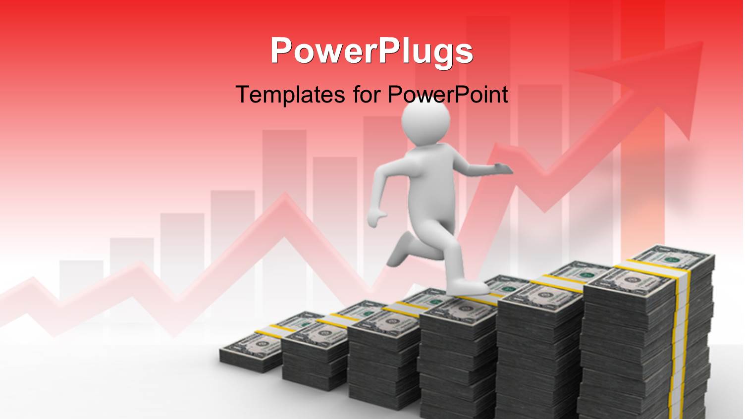 a Person Running on the Dollar Note Bundles