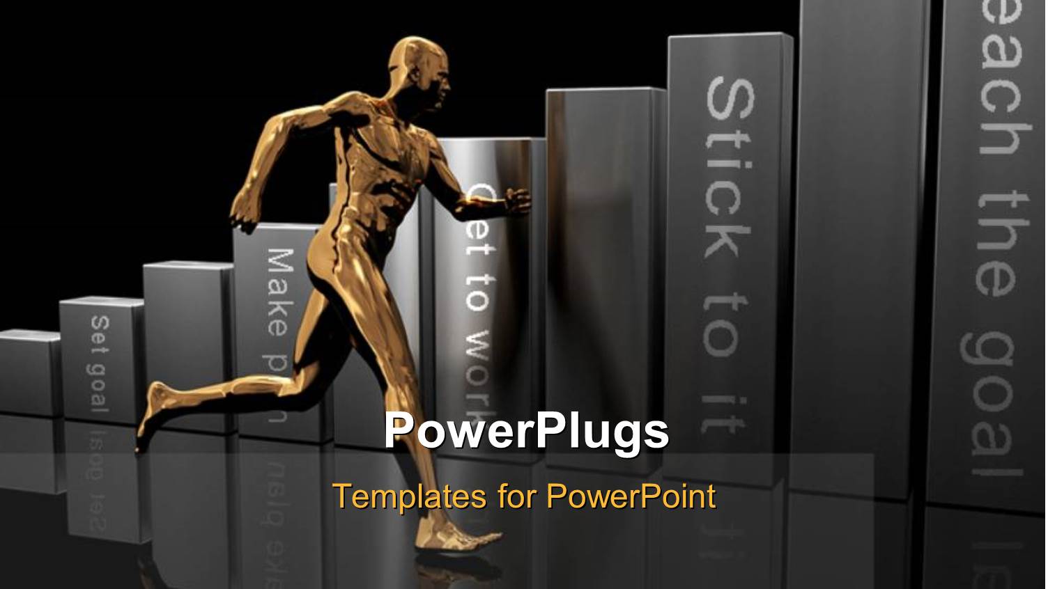 a Person Running Towards Success Rules in Market