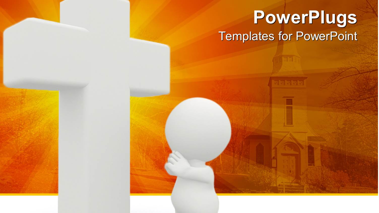 a Person Sitting in Front of Holy Cross