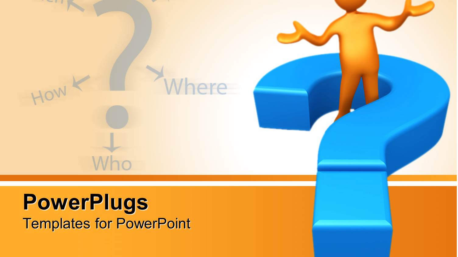 a Person Standing in Between a Question Mark