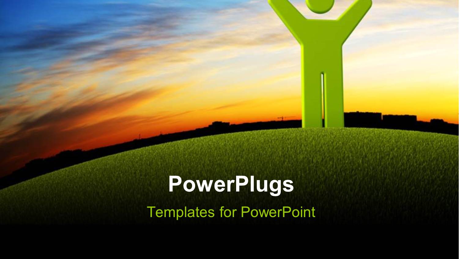 a Person with Sunset in the Background