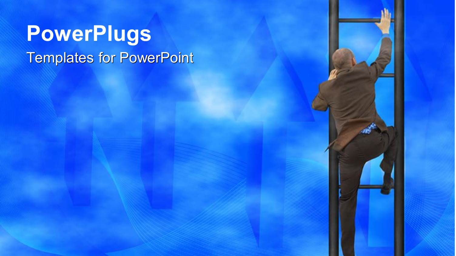 a Person Travelling Up on the Ladder