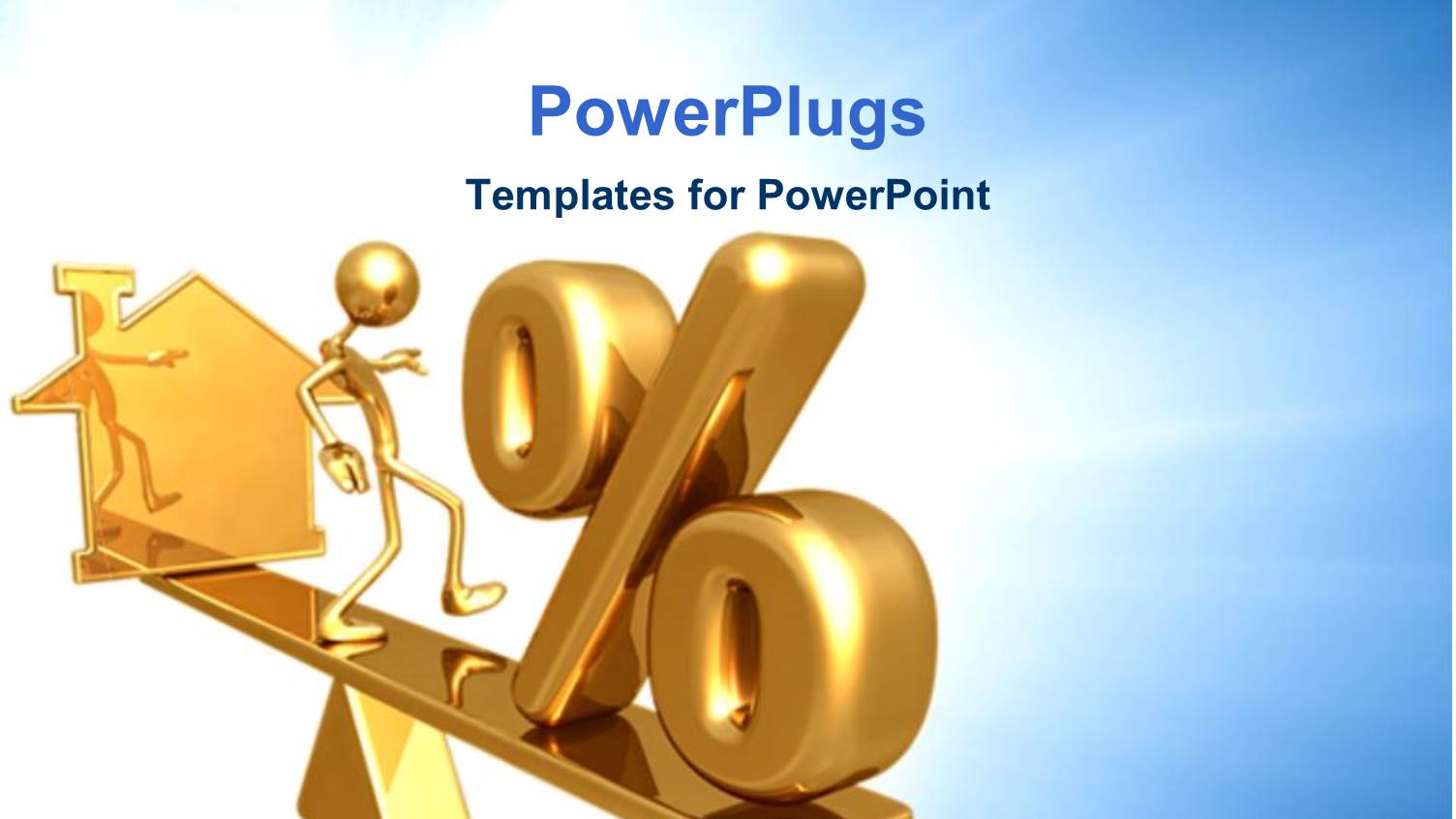 a Person Trying to Balance with Bluish Background