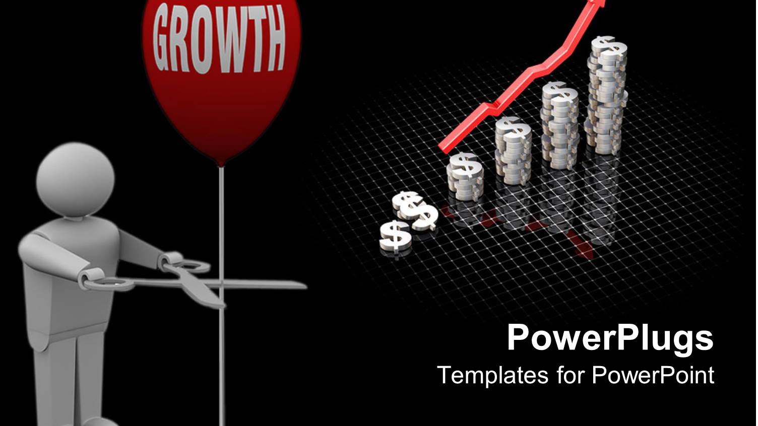 a Person Trying to Cut the Growth with Blackish Background