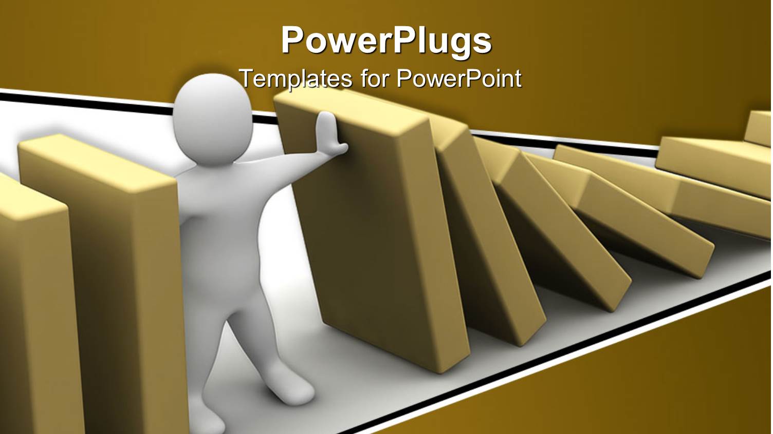 a Person Trying to Stop the Collapse