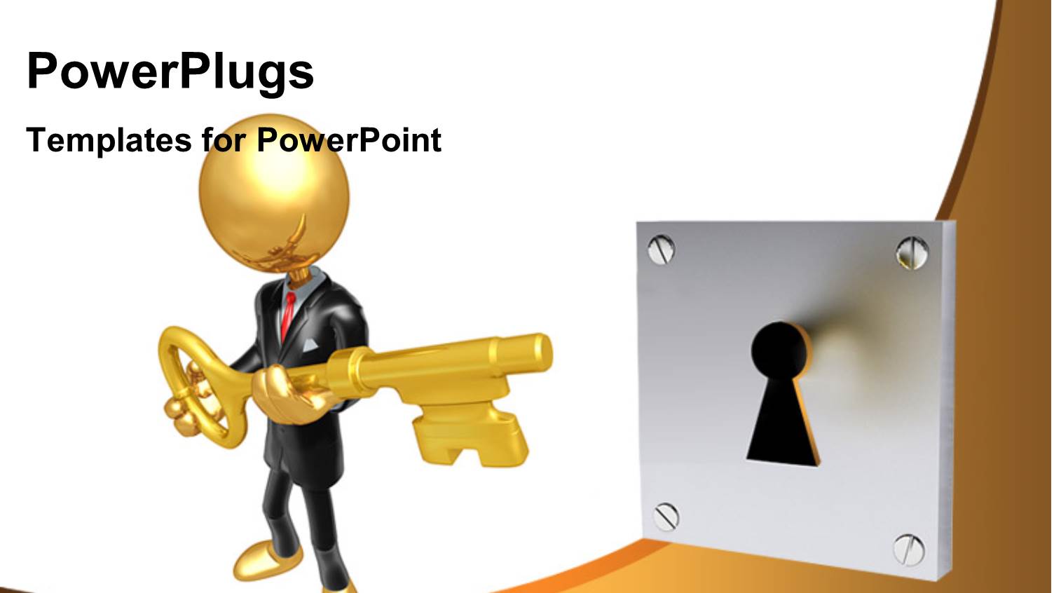 a Person Trying to Unlock with the Help of a Key