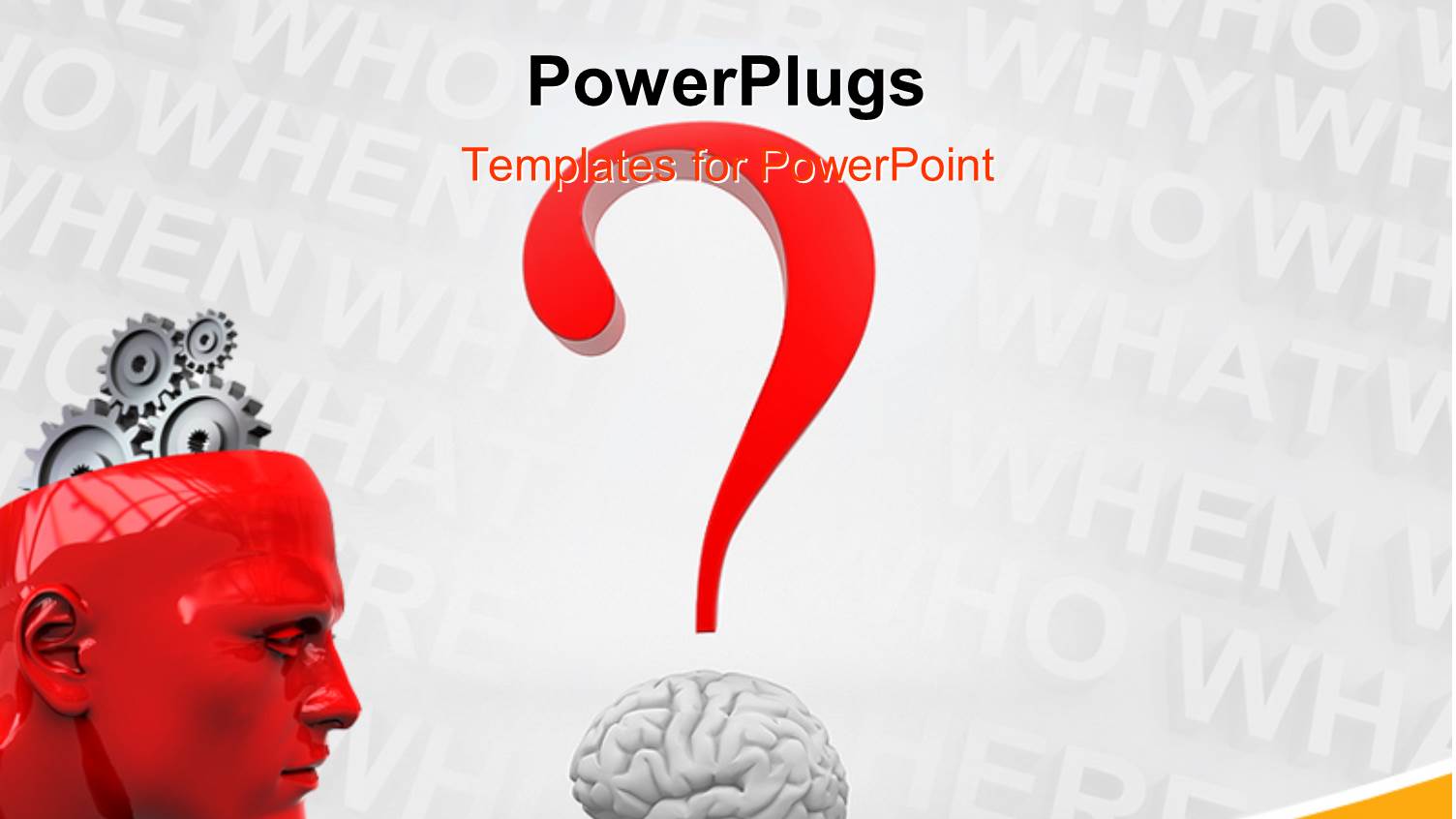 a Person Without a Brain with Words in the Background