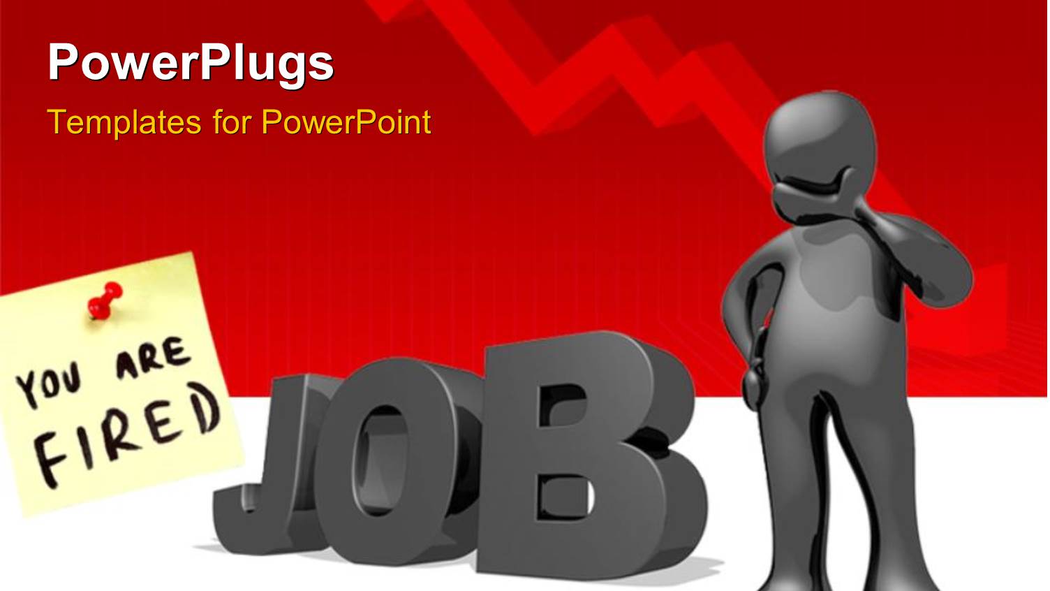 a Person with the Word Job and Reddish Background