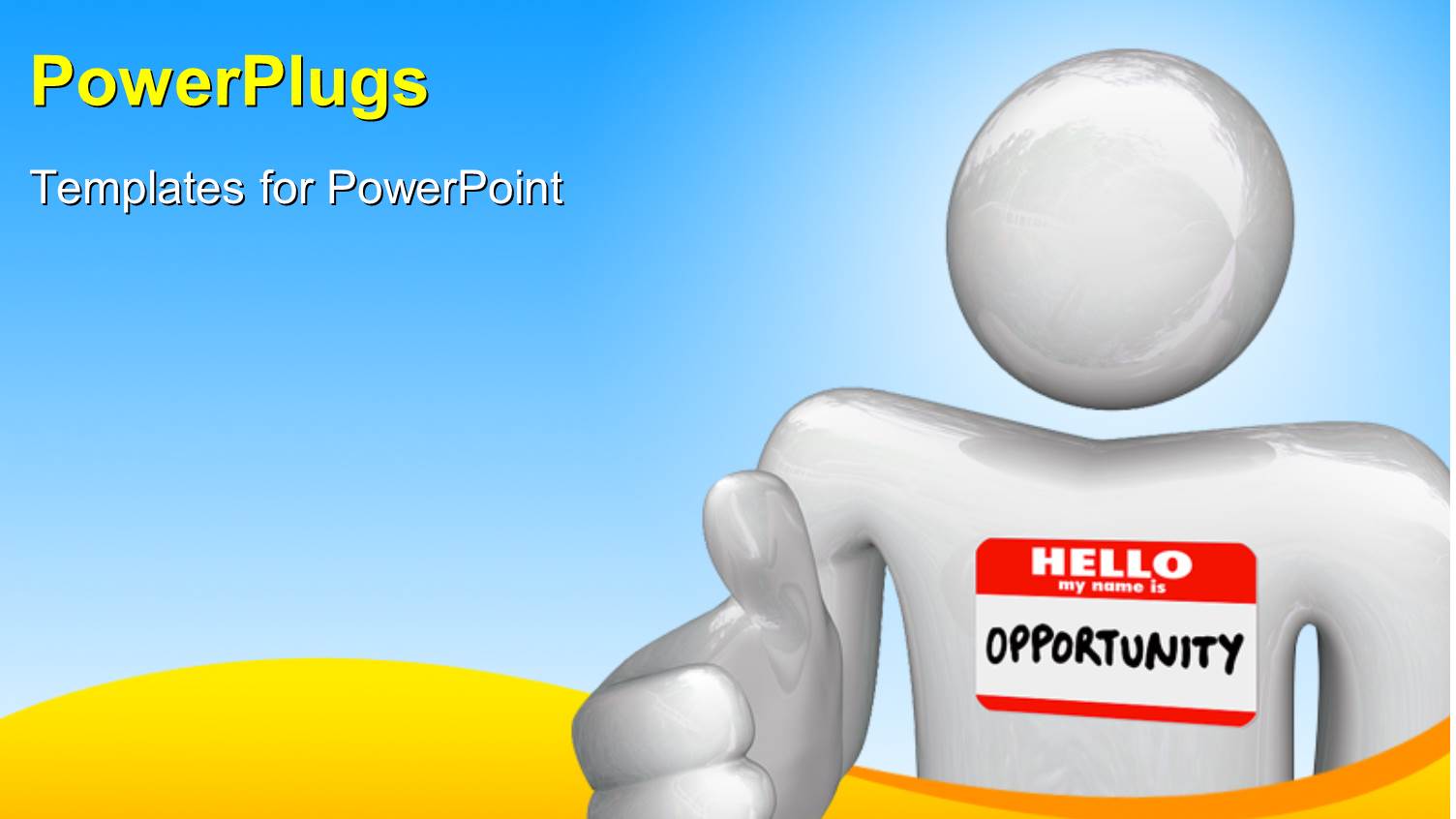 a Person with the Word Opportunity and White Background