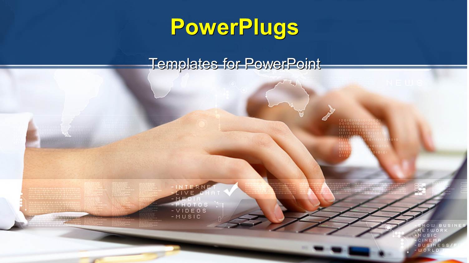 a Person Working on the Laptop with White Background