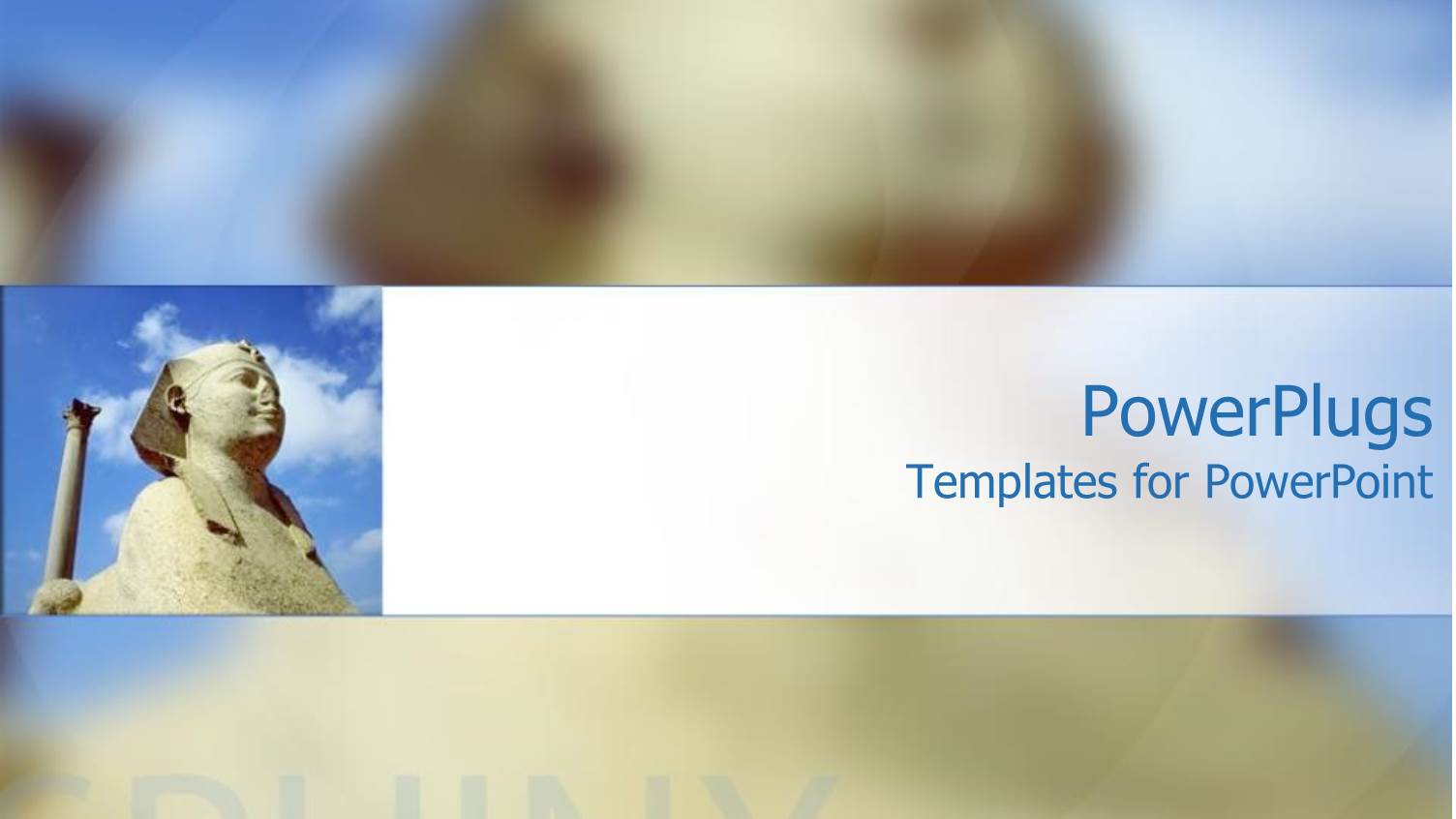 the Photo of Sphinx with its Reflection in the Background