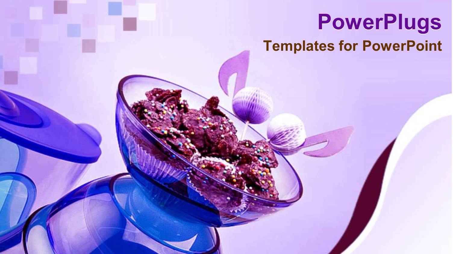 Picture of Chocolate Cakes in a Blue Bowl