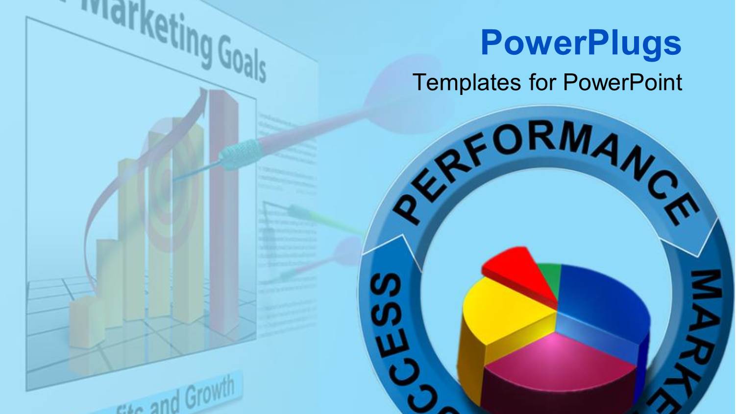a Pie Chart with a Number of Figures in Background