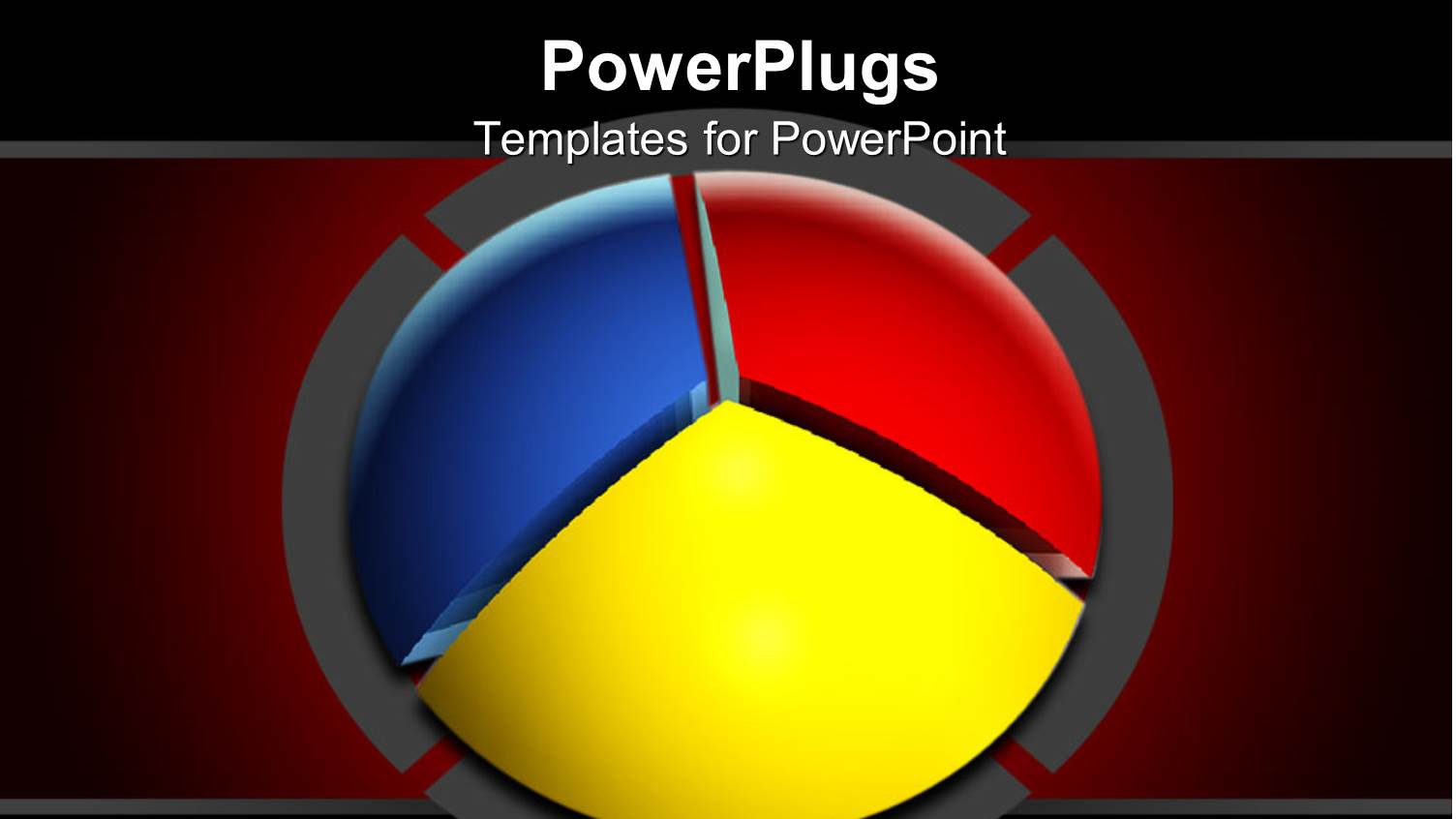 a Pie Chart with Red Background
