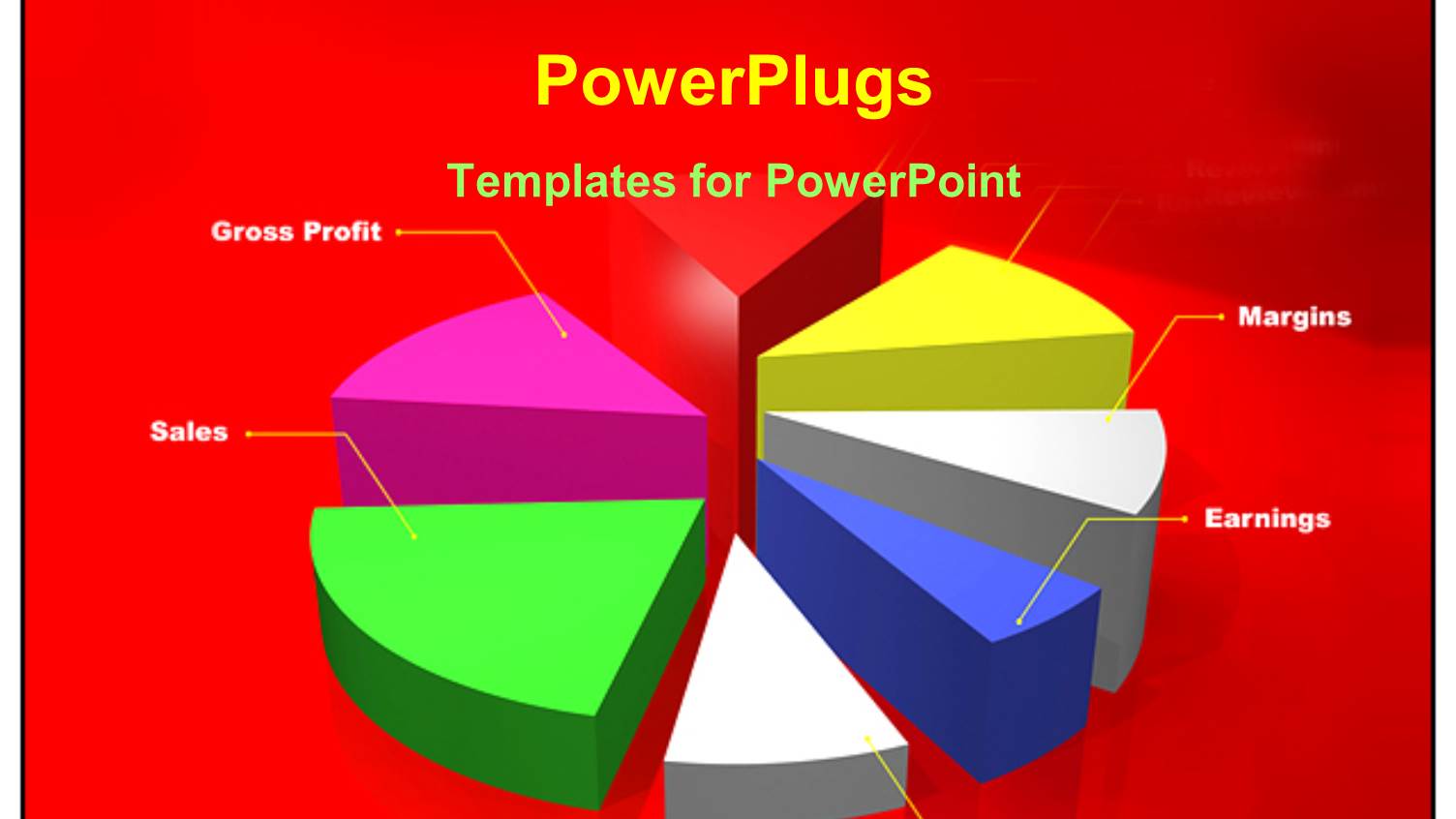 a Pie Chart with Reddish Background