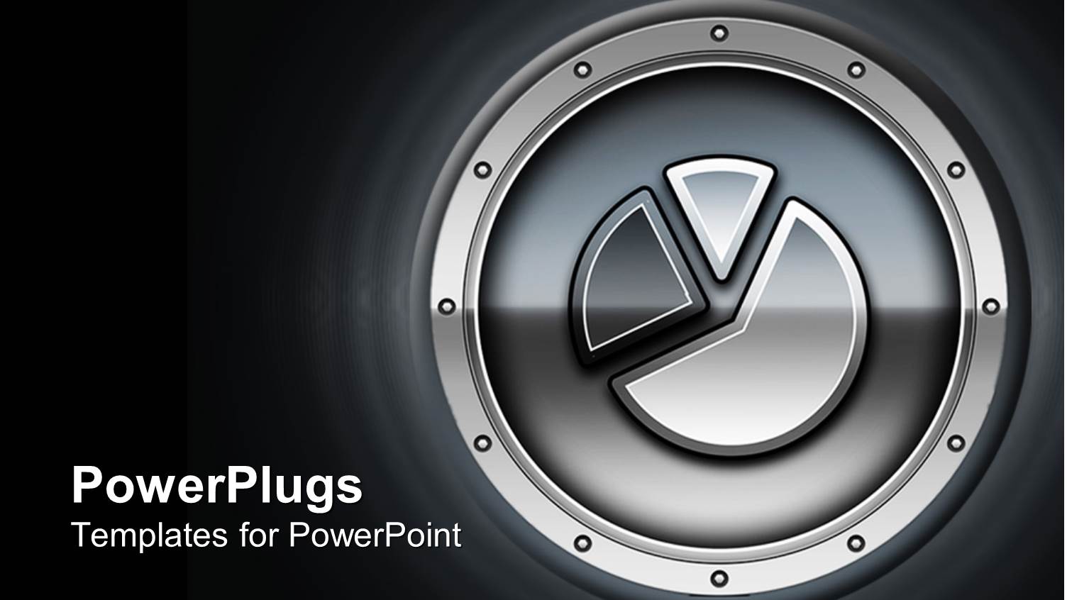 a Pie Chart in Various Pieces and Grey Background