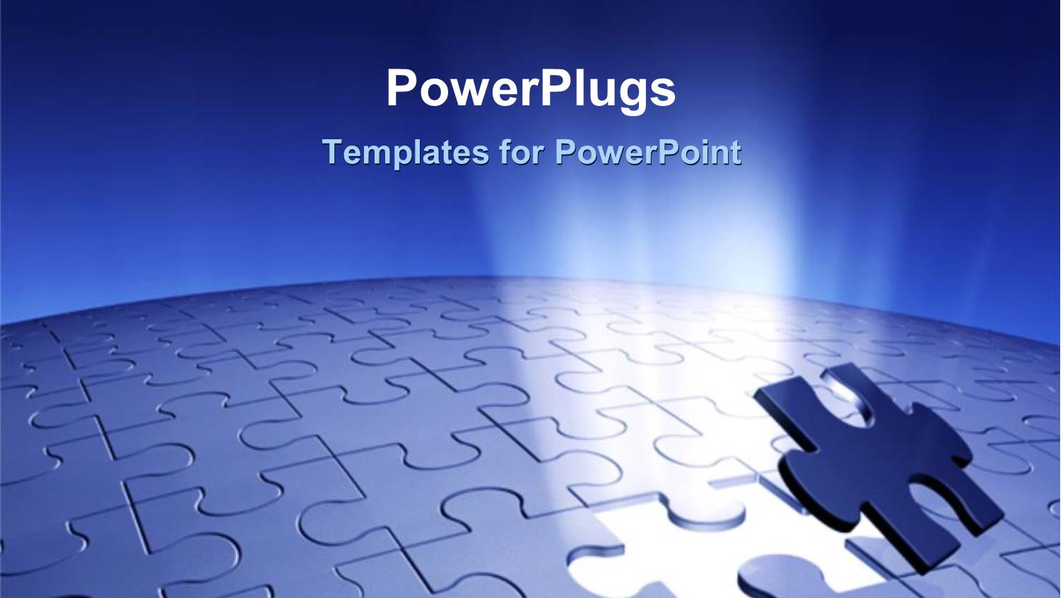 Piece of Puzzle Missing Problem and Solution Business Planning Blue Background