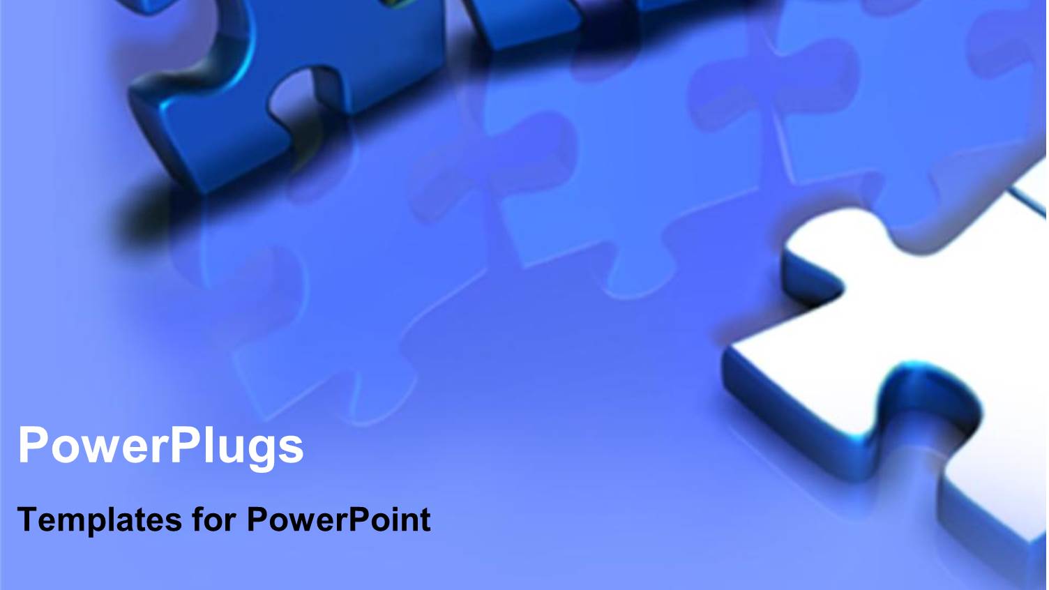 Pieces of Blue Puzzle Connecting the Dots Teamwork Focus Realization