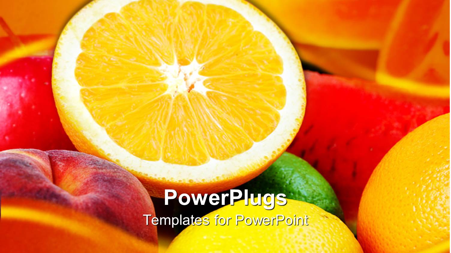 a Pile of Fresh Apples, Oranges and Water Melons