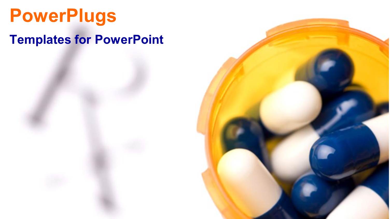 Pill Capsules in Orange Bottle, Prescription Symbol, Pharmacy, Pharmaceuticals, Medicine