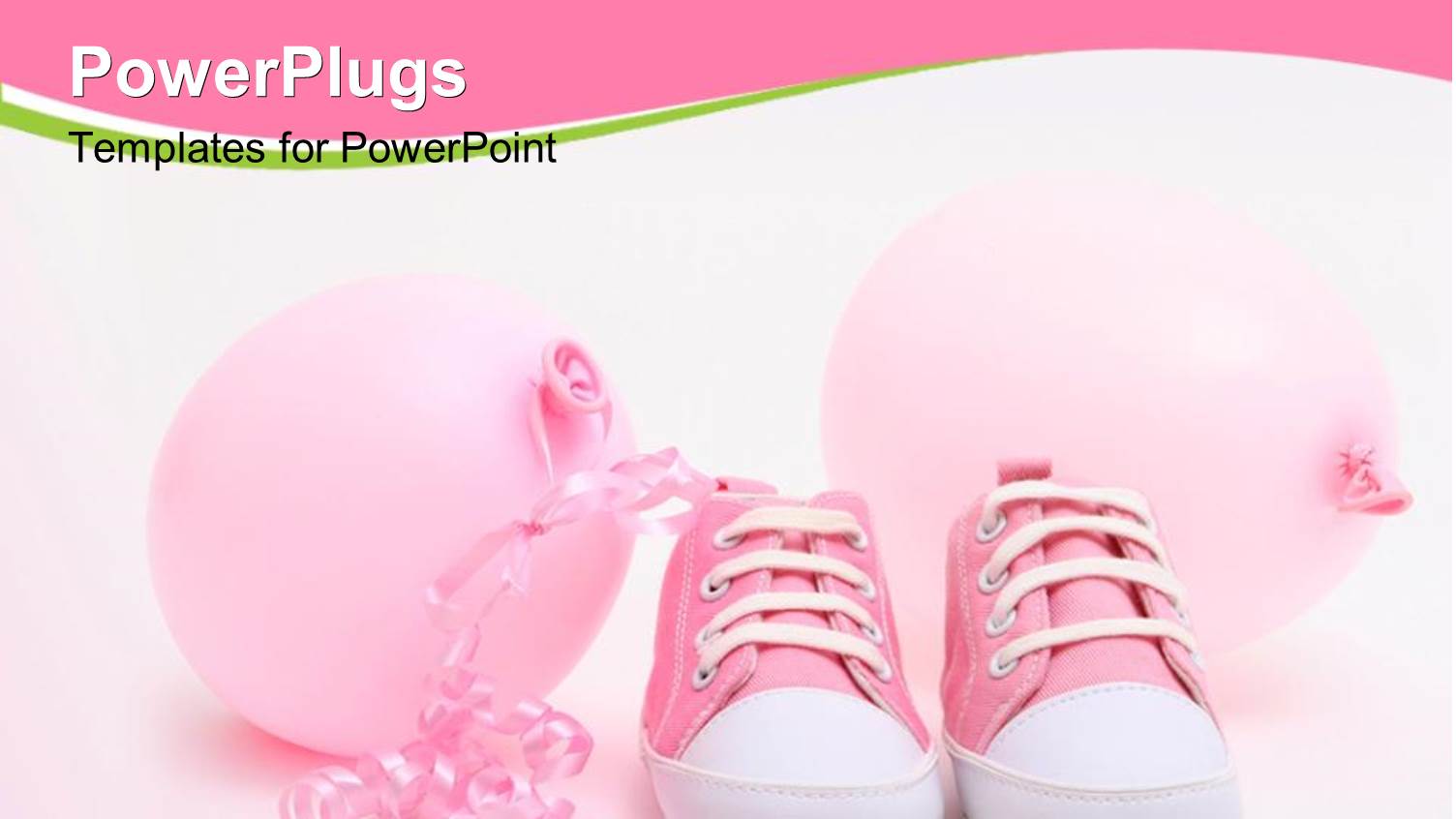 Pink Shoes and Balloons for a Newborn Girl