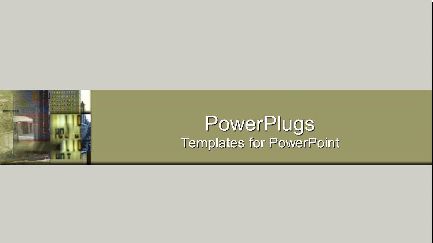 a Plain Ash Colored Background with a Middle Olive Strip