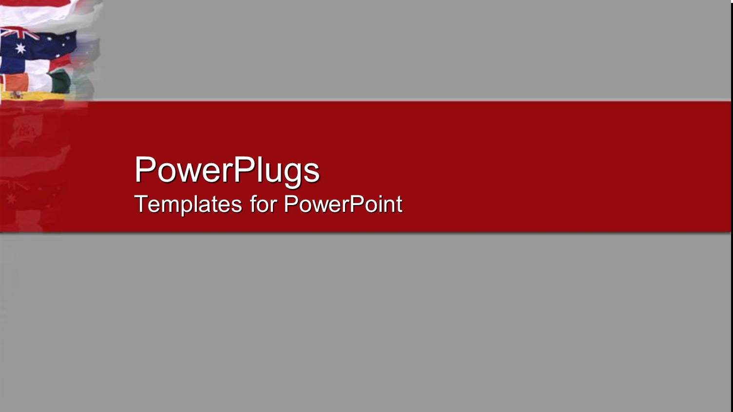 a Plain Ash Colored Background with a Red Strip