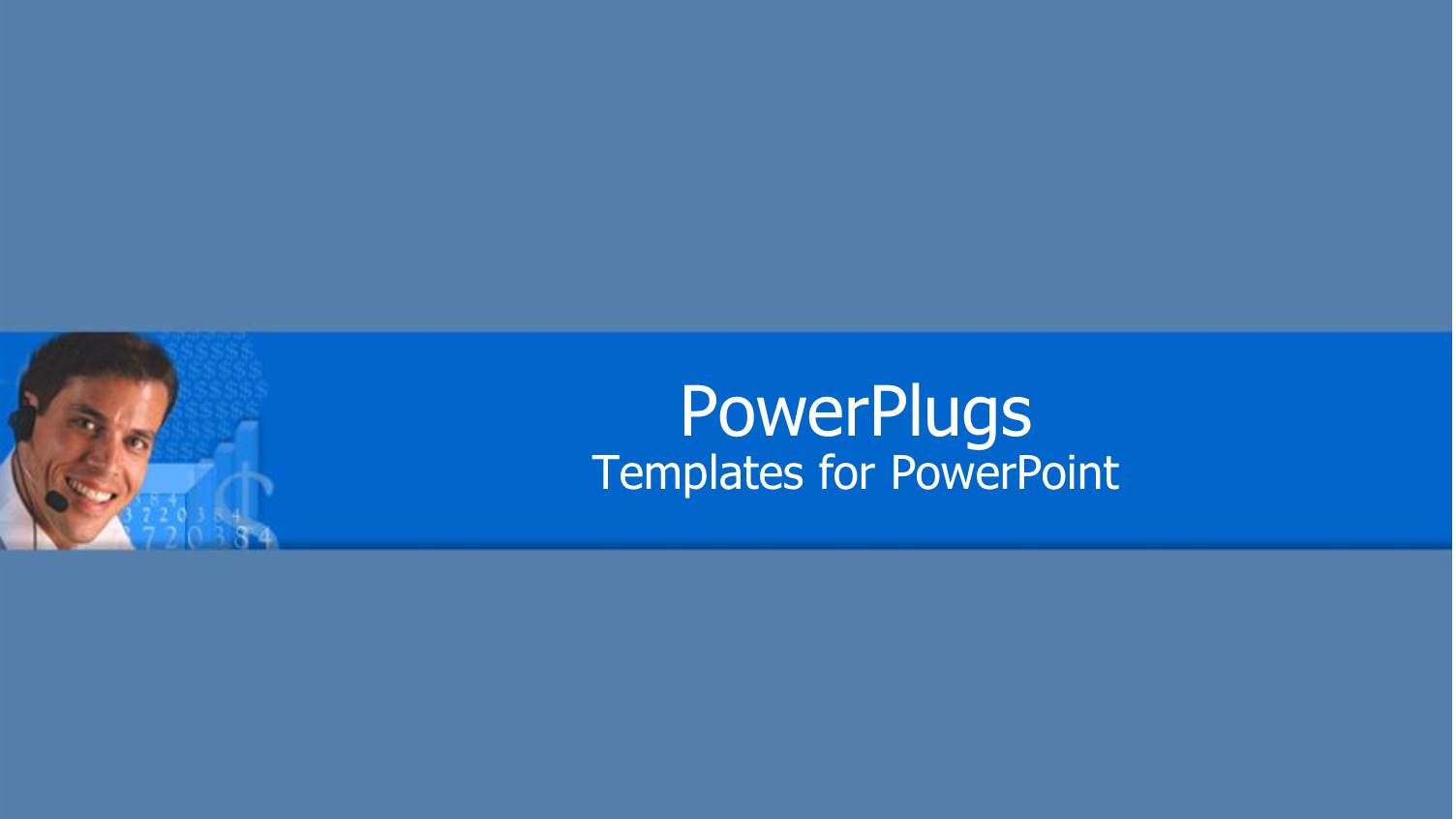 a Plain Blue Background Surface Tile with a Smiling Man