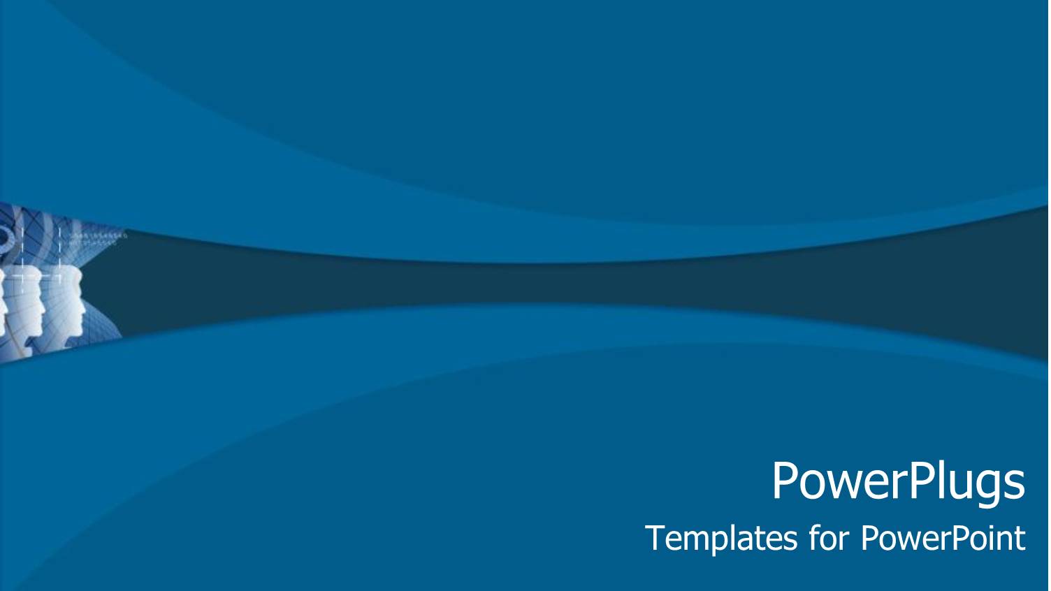 a Plain Blue Colored Background with some Curvy Lines