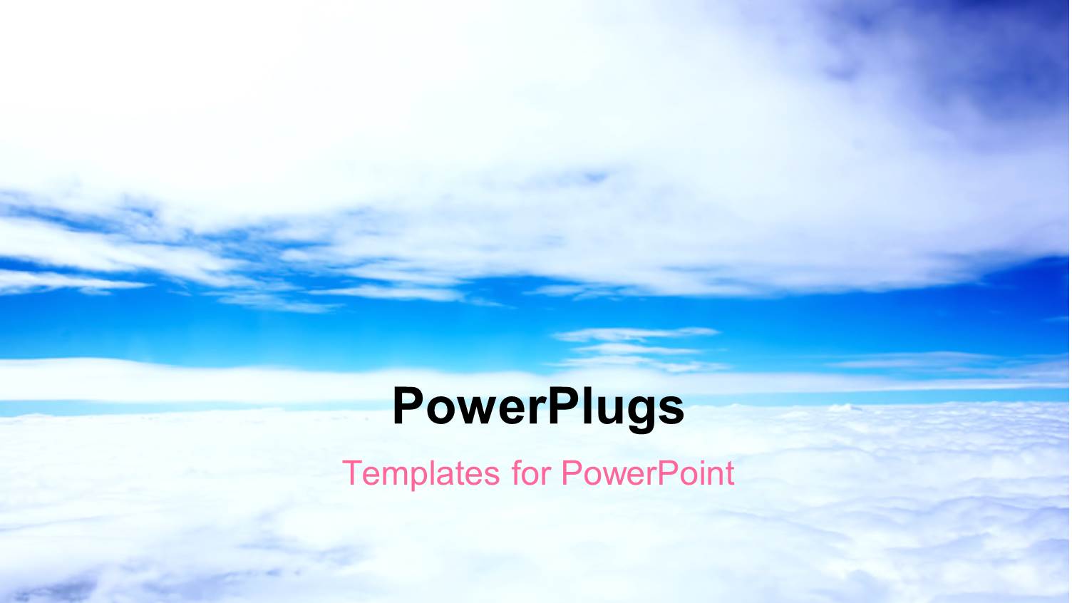 Plain Blue Sky with White Clouds