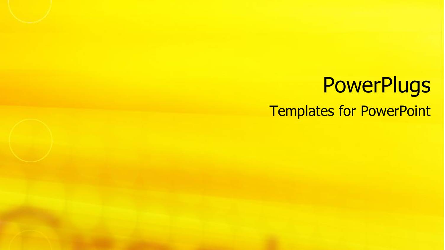a Plain Bright Yellow Background with some Blurry Text