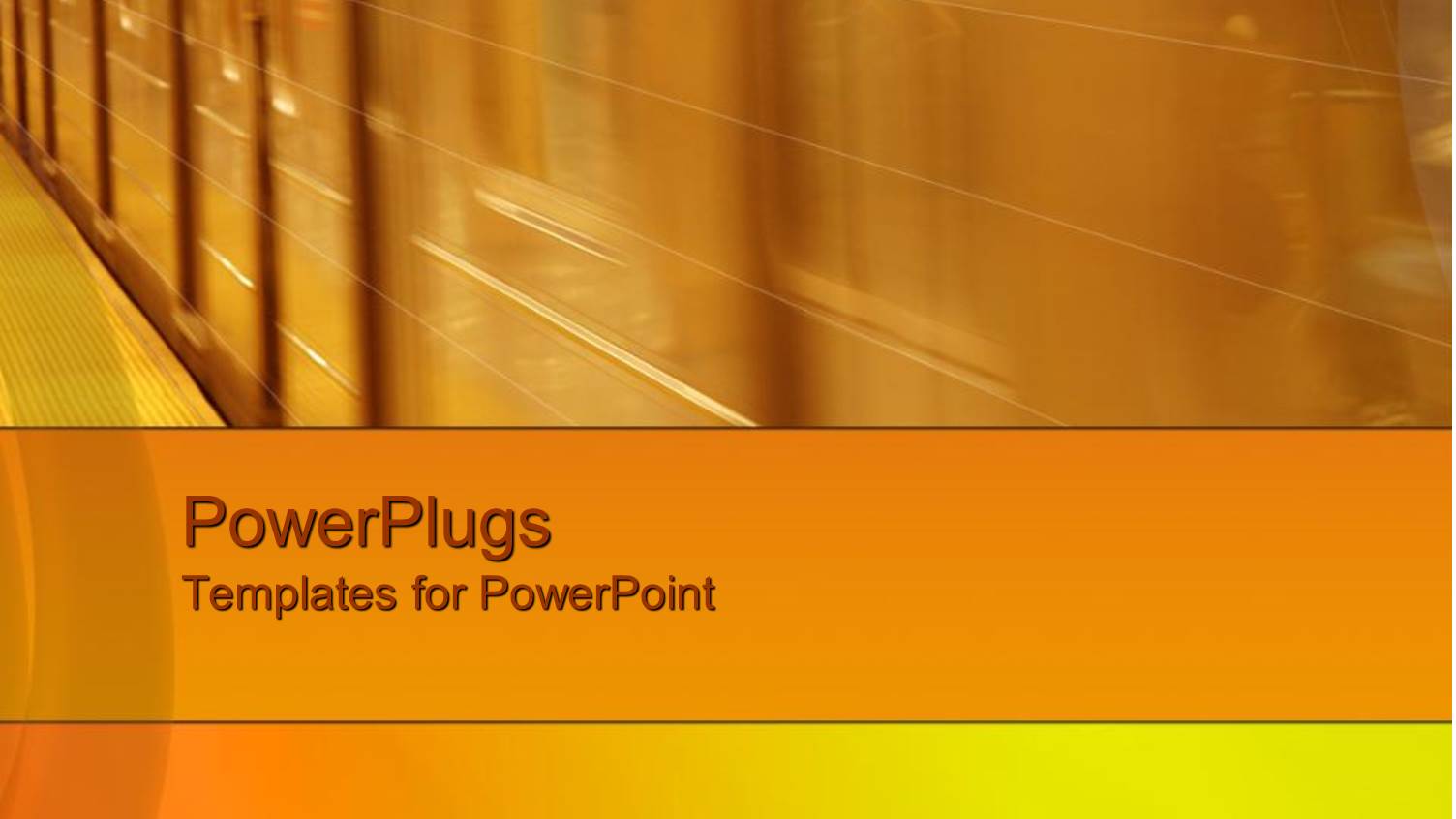 Plain Brown Colored Side View of a Moving Train