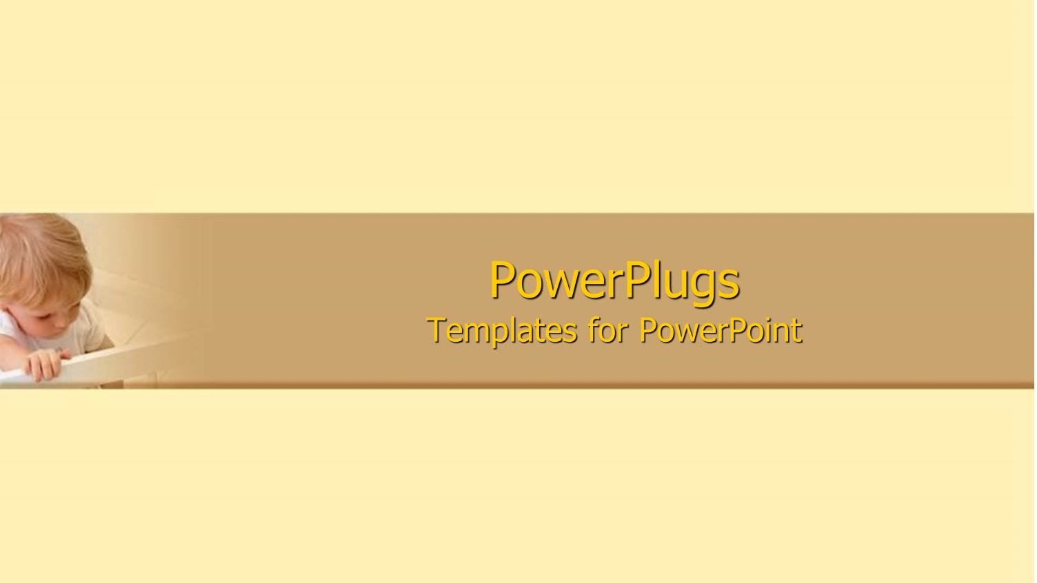 a Plain Cream Colored Background with a small Kid