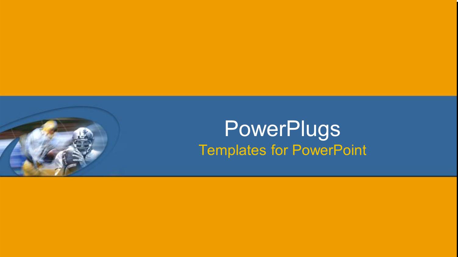 a Plain Orange Colored Background with a Blue Middle Strip