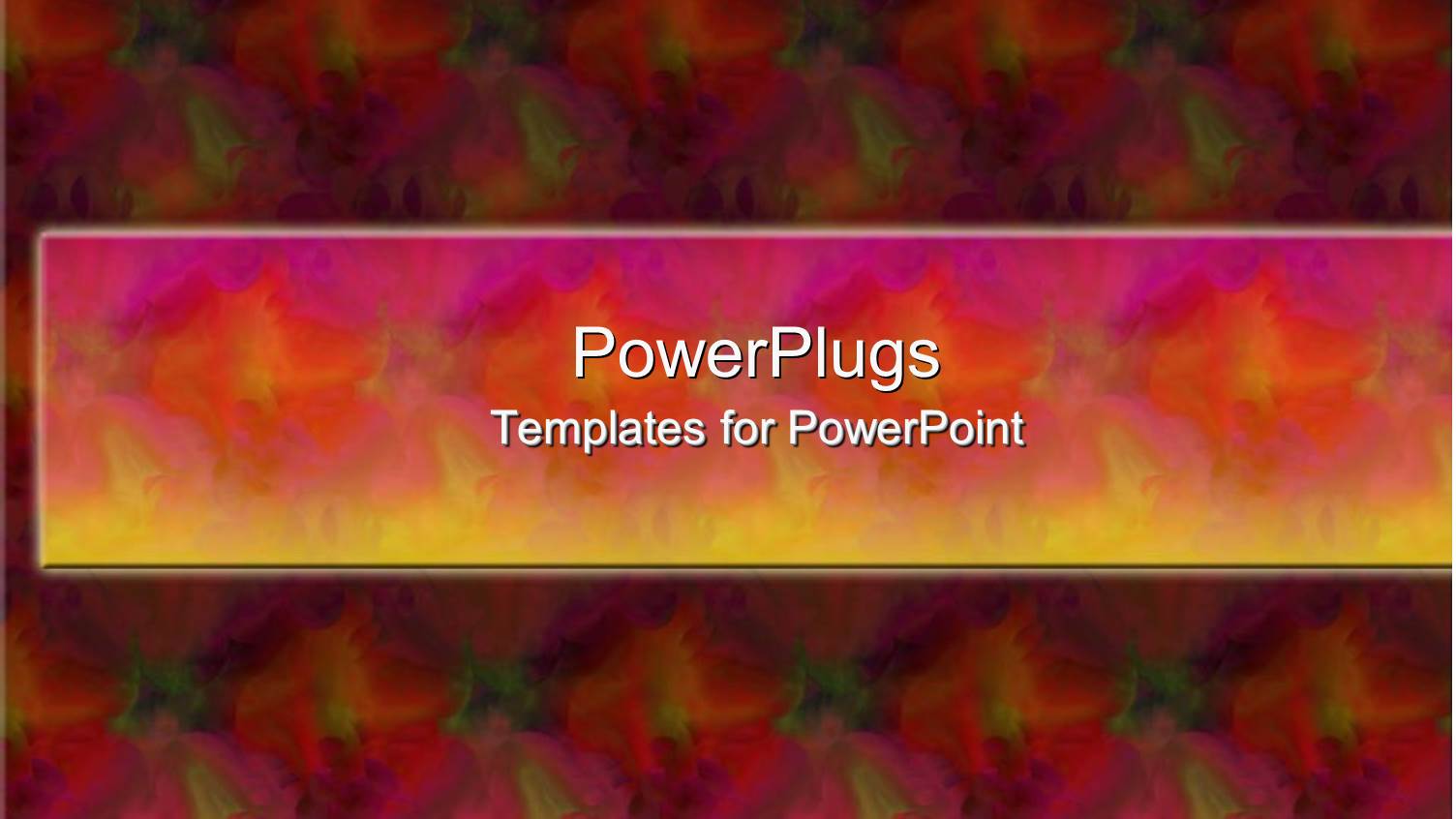 a Plain Painted Background with Red Colored Floral Designs