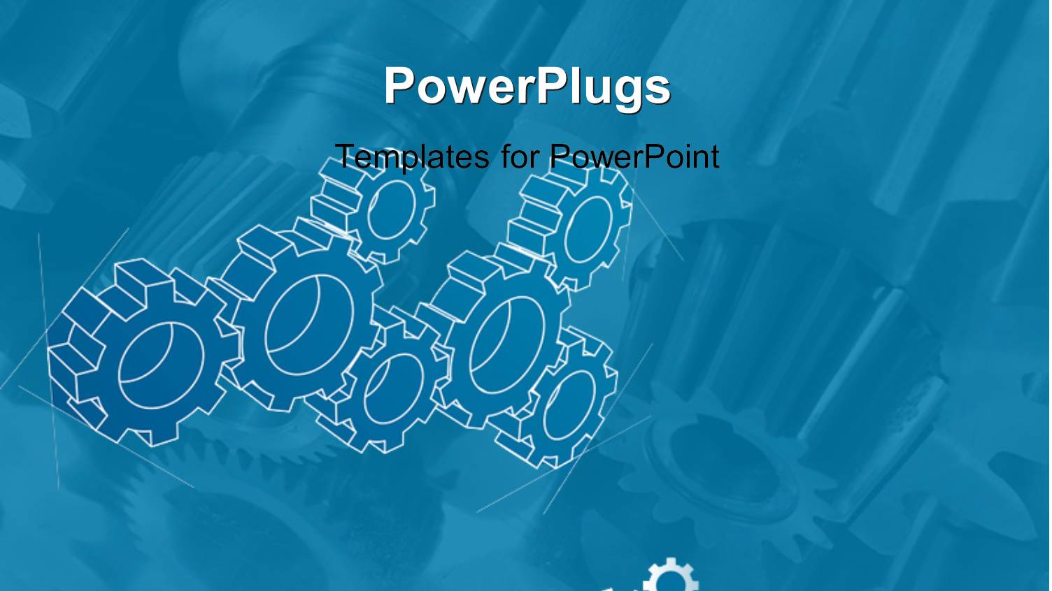 a Plain Sky Blue Background Tile with White Transparent Gears