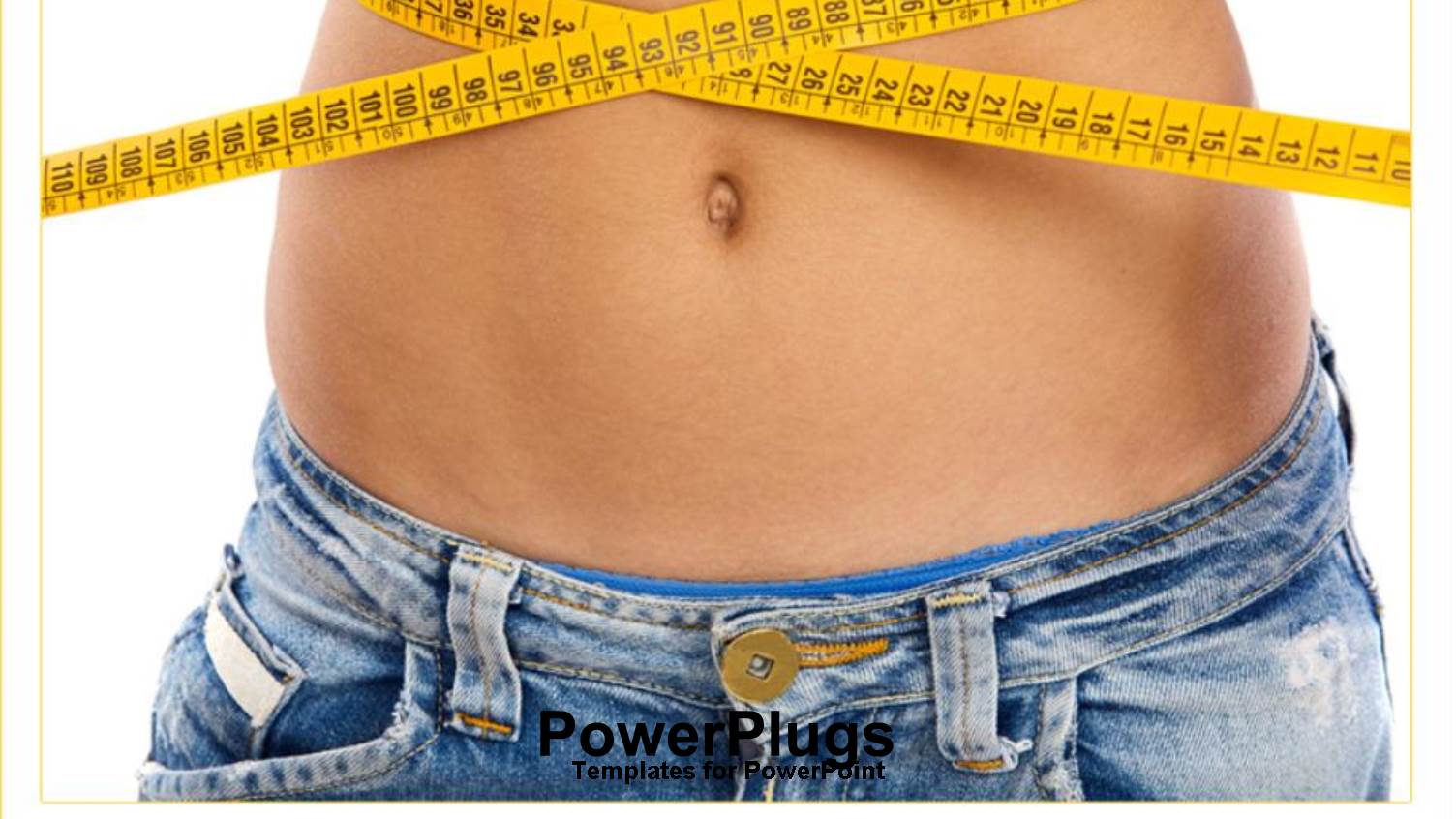 Plain White Background with White Measuring Tape