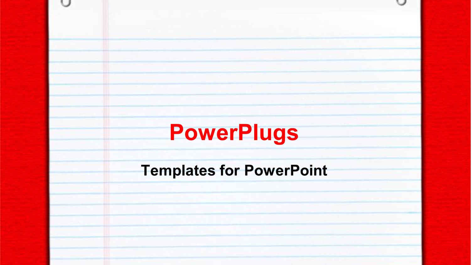 Plane Empty School Report Sheet with Two Paper Clips