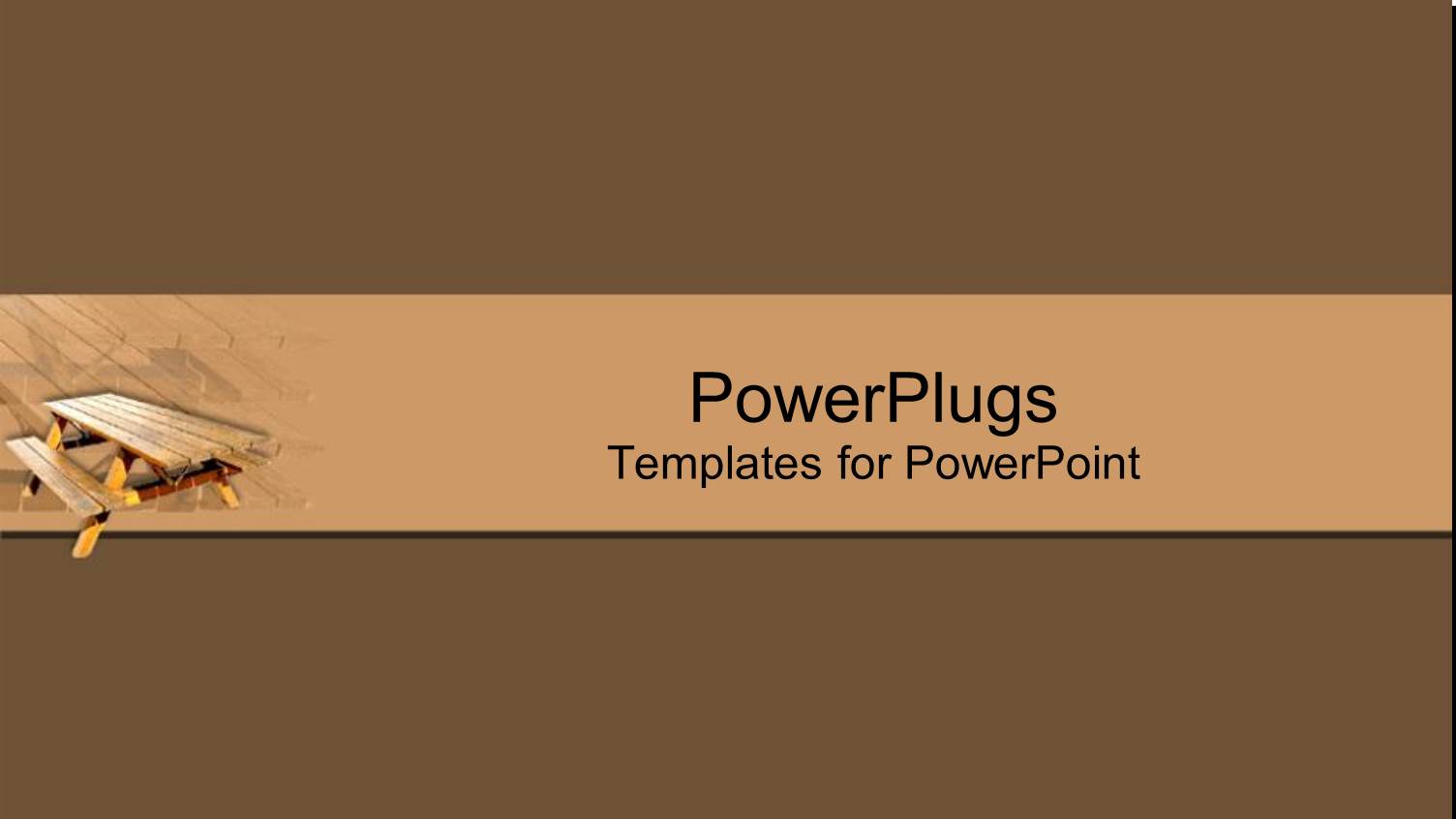 Plane Solid Chocolate Color Frame with a Brown Slide