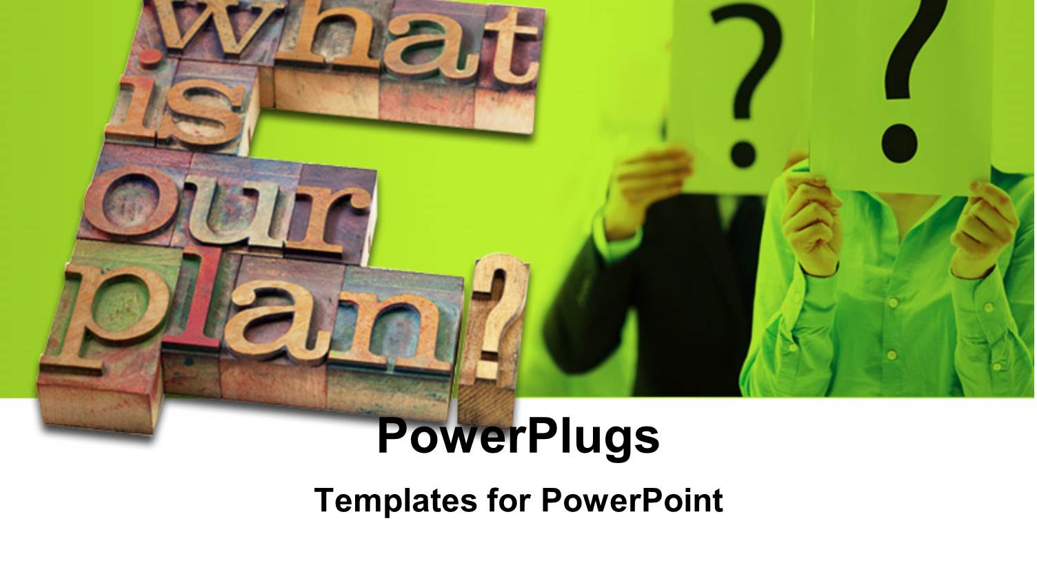 Planning Concept - what is our Plan Question in Vintage Wooden Letterpress