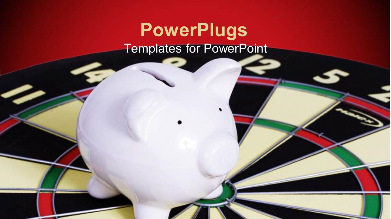 a Poker Table with a Piggy Bank in the Middle