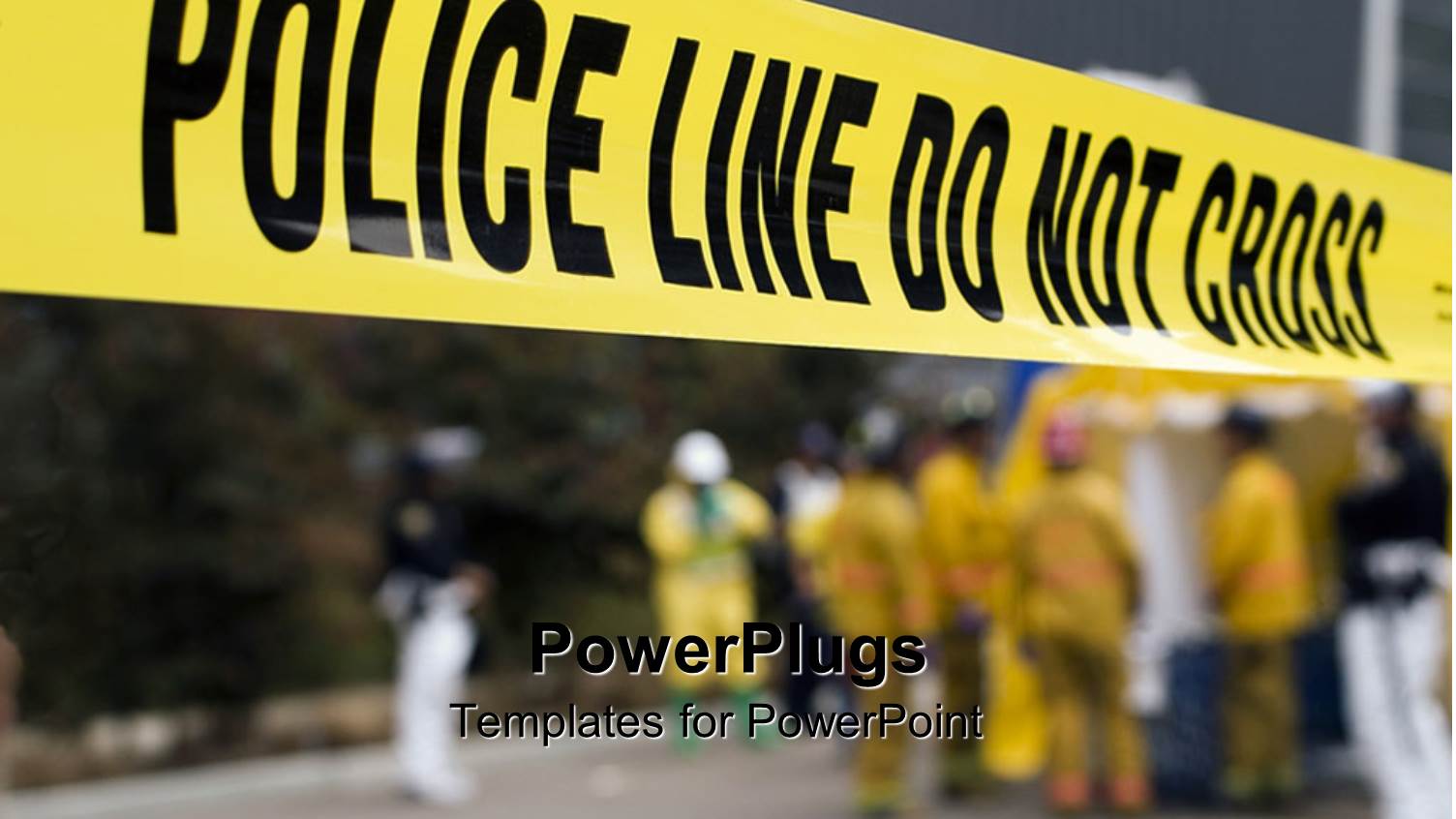 Police do not Cross Line for Demarcation at Crime Scene