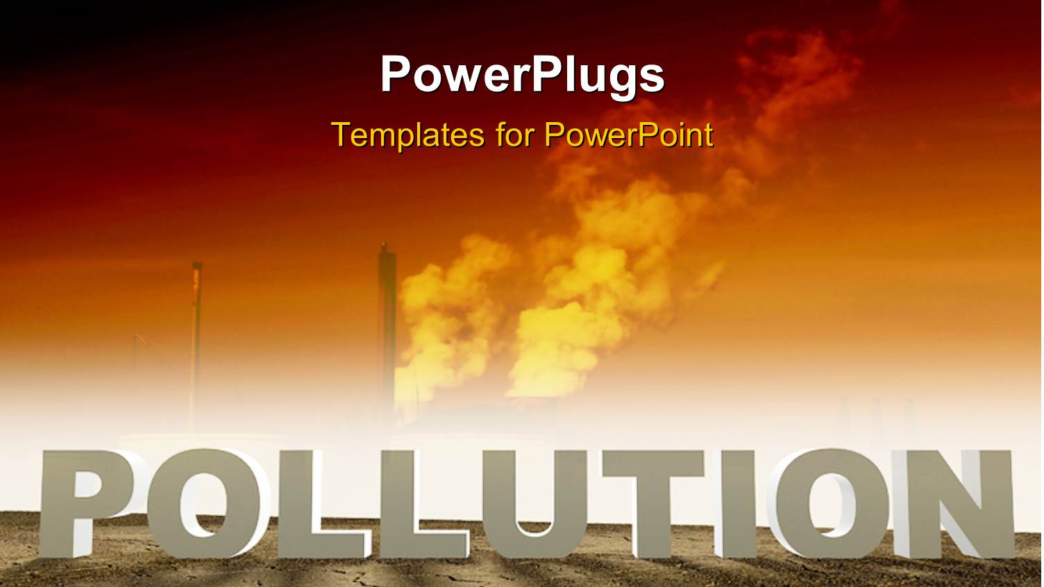 Pollution Concept with Smoke in the Sky