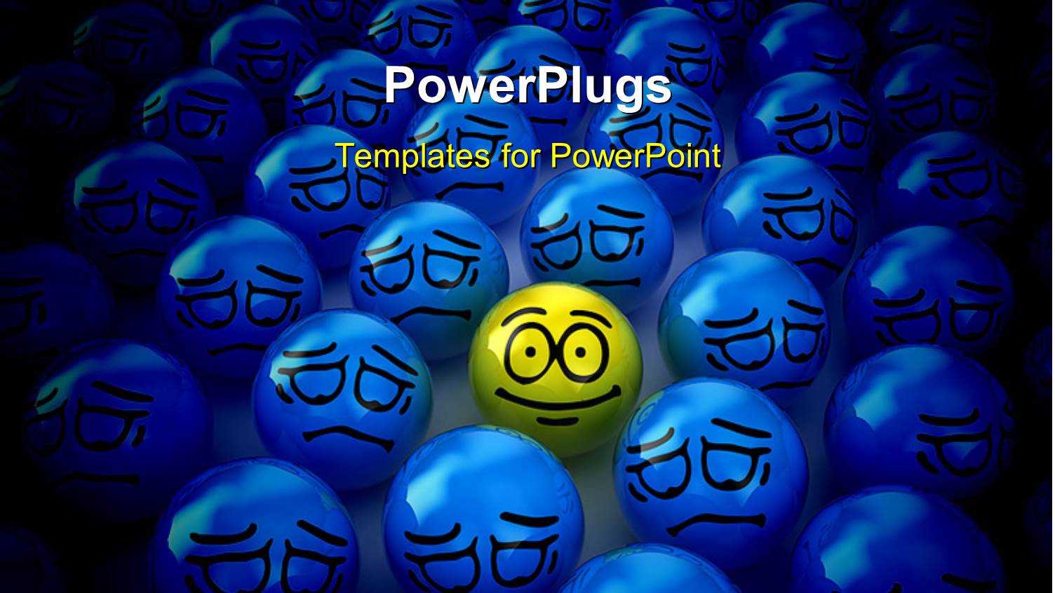 Positive Smiley in the Middle of the Negatives with Black Color