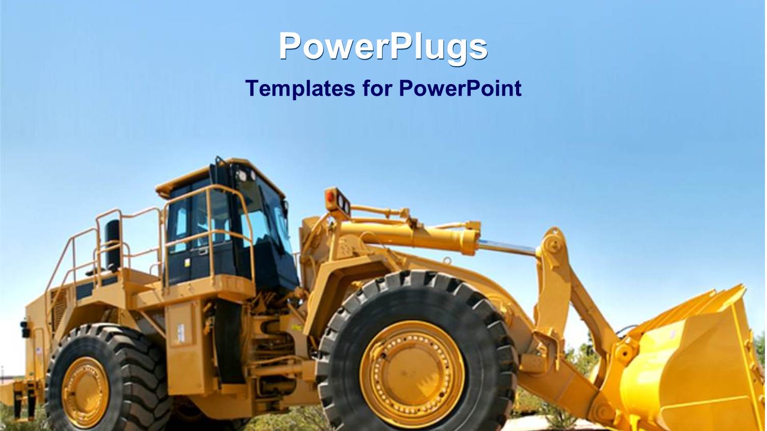 a Powerful Bulldozer with no Driver in  the Driving Seat