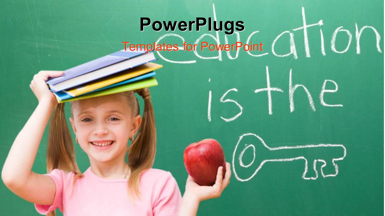 a Pretty Girl with Text that Spell Out the Words 